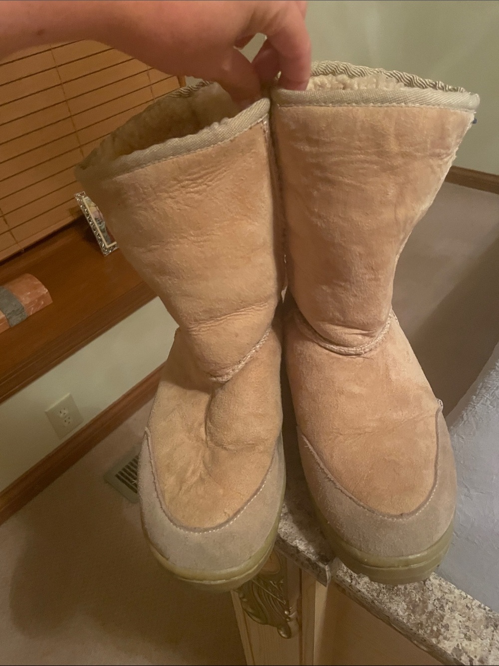 Emu Classic Short Shearling Boots in Tan Suede